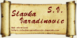 Slavka Varadinović vizit kartica